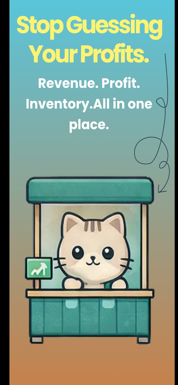 VendStats revenue chart screen