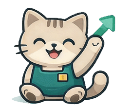 Vendor mascot celebrating profits